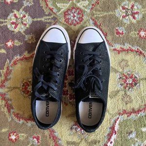 Converse Pebbled Leather Sneakers